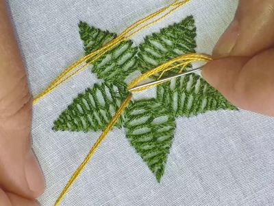 Hand embroidery |  flower design | cherry blossom