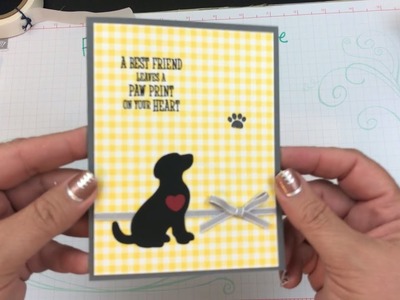 Happy Tails - Loss of your Pet - Handmade Sympathy Card