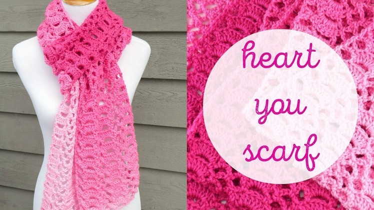 How To Crochet the Heart You Scarf