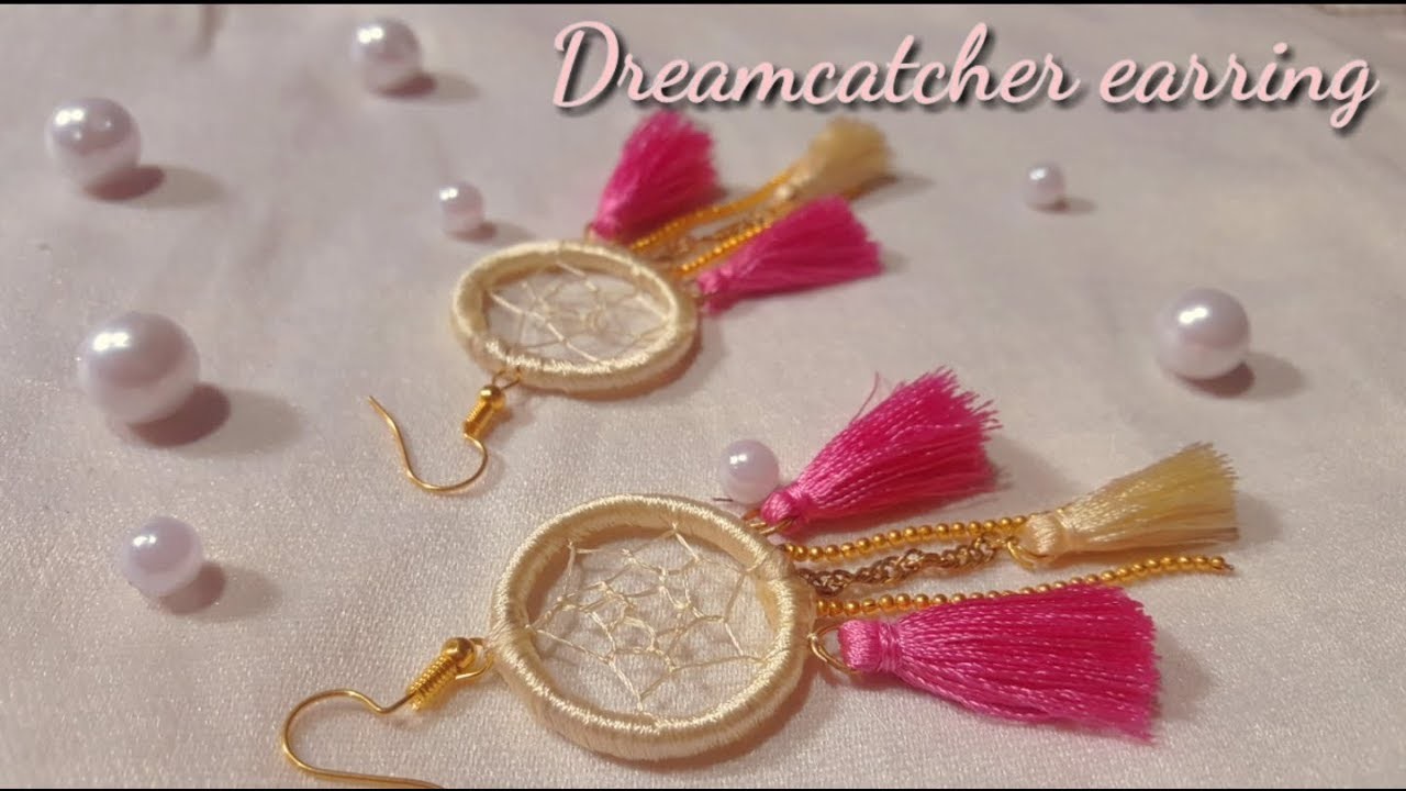 How to make Dreamcatcher earring II DIY INDIAN ARTS GALLERY II 2019