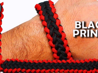 How to make Paracord Bracelet Black Prince World of Paracord DIY Paracord Tutorial