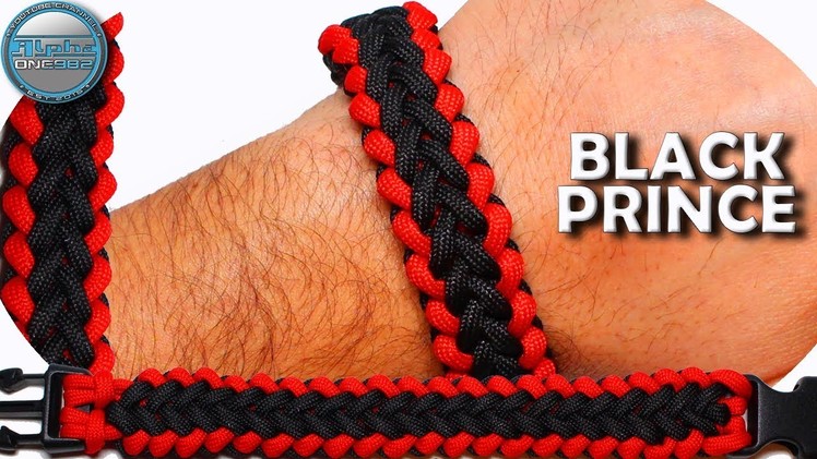 How to make Paracord Bracelet Black Prince World of Paracord DIY Paracord Tutorial