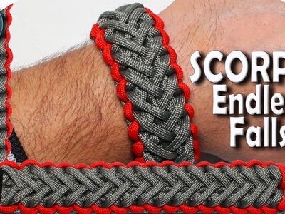 How to make Paracord bracelet SCORPIO modified Endless Falls Best Bracelet EVER World of Paracord