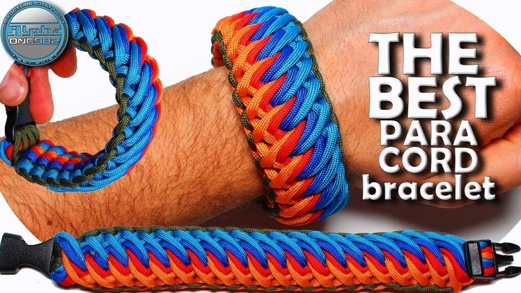 How to make The Best Paracord bracelet EVER Tao Tao Falls Thick and Wide Bracelet 40 ft or 13 mt of