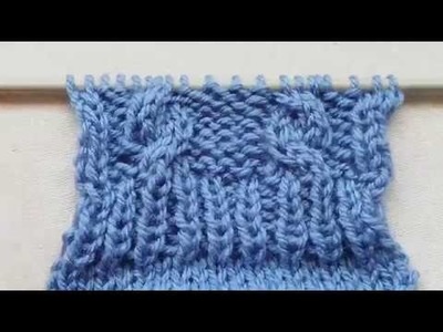 Knitting cable stitches, front cables and back cables for beginners