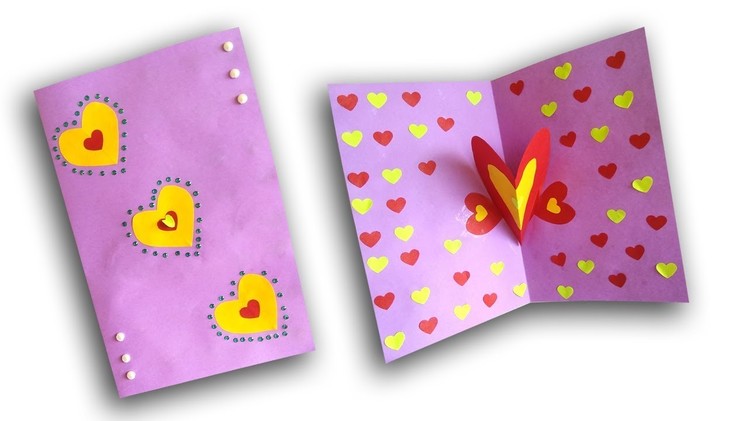 Lovers day greeting cards | Valentines day Greeting Card | valentine cards handmade easy | Love Card