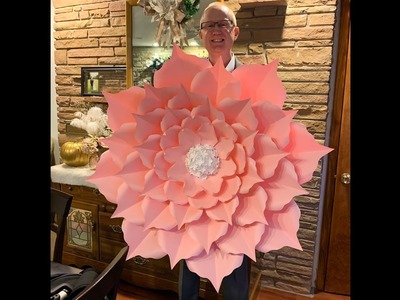 Make Giant 41" Paper Flower Made From Petal 113