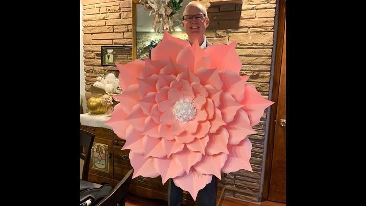 Make Giant 41" Paper Flower Made From Petal 113