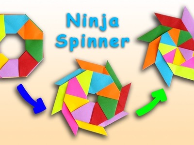 Ninja Star Fidget Spinner | How To Make A Paper Fidget Spinner | How To Make a Paper Ninja Star