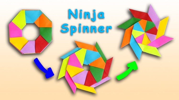 Ninja Star Fidget Spinner | How To Make A Paper Fidget Spinner | How To Make a Paper Ninja Star