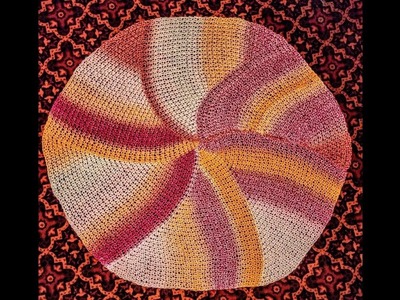 Pinwheel Blanket in Owl Eye Stitch No purls  Loom Knit
