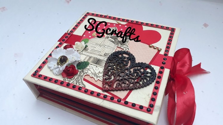 Scrapbook ideas || Valentine's scrapbook || love scrapbook