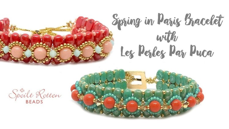 Spring in Paris Bracelet with Swarovski Crystals
