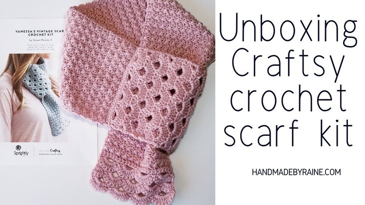 Unboxing - Craftsy.com - Vintage Scarf Crochet Kit