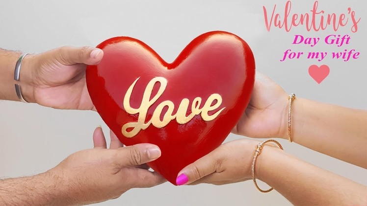 Valentine's Day Gift. Easy Crafts Ideas at Home. Showpiece make at home
