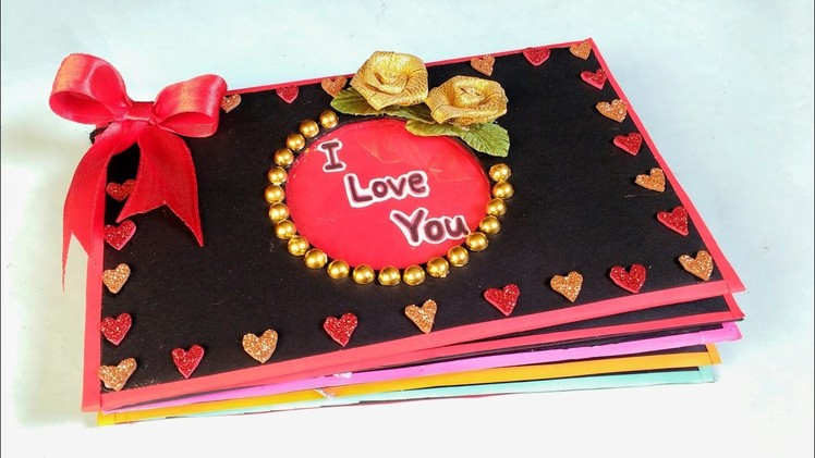 Valentine's Day Scrapbook | Tutorial | DIY | How To Make | Creative Craft By Punekar Sneha