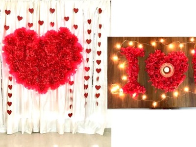 Wedding Anniversary  Decoration Ideas at home | Romantic Room Decor Ideas | Valentine Decor ideas