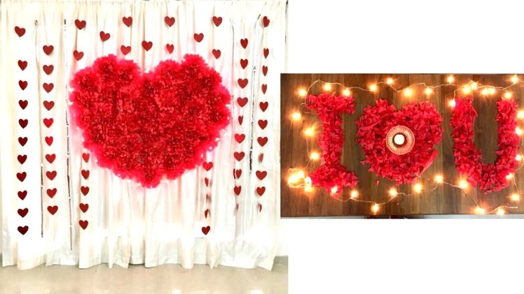 Wedding Anniversary  Decoration Ideas at home | Romantic Room Decor Ideas | Valentine Decor ideas