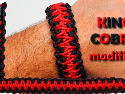 World of Paracord How to make Paracord Bracelet KING COBRA 2 color mix Paracord and microcord DIY