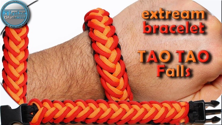 World of Paracord How to make Paracord Bracelet Tao Tao Falls - Chained Endless Falls