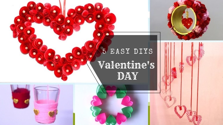 5 Easy Valentine's Day DIYs | Home Decor Ideas | Easy Craft Ideas