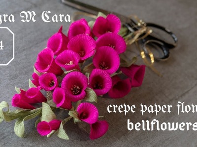 704 DIY Easy Paper Bellflowers. Pro Paper Craft Tutorial