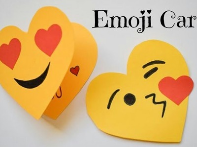 Cute Emoji Card for Valentine's Day | DIY Emoji Craft Ideas | Fun Paper Crafts for Valentine's Day