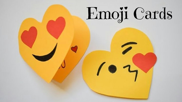 Cute Emoji Card for Valentine's Day | DIY Emoji Craft Ideas | Fun Paper Crafts for Valentine's Day