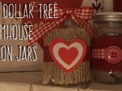 DIY Dollar Tree  Farmhouse  Mason Jars
