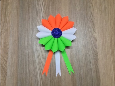 DIY Paper Flower Making | Tricolor | Republic Day Craft | Independence Day Craft