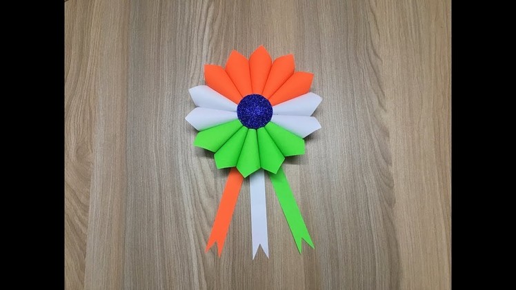 DIY Paper Flower Making | Tricolor | Republic Day Craft | Independence Day Craft