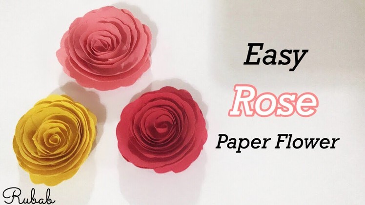 DIY Paper Flowers Craft | How to Make Easy Paper Flowers | Paper Roses | Room Decor
