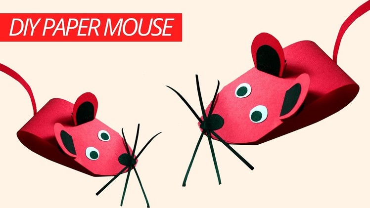 DIY Paper Mouse | Easy Things To Make Paper Mouse Craft