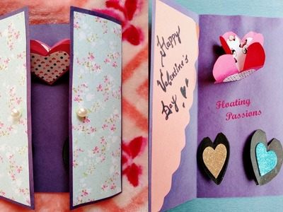Handmade card for Valentines day | Handmade Valentine's Day card | Love Greeting Cards