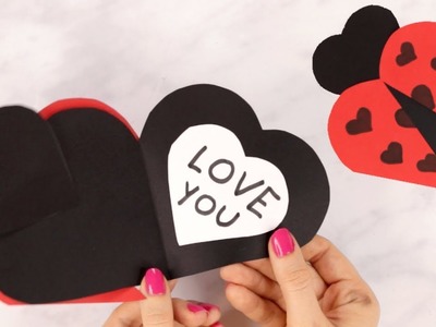 Heart Ladybug Valentines Day Craft for Kids