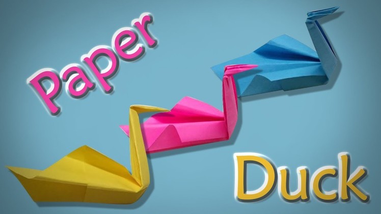 How to make a Paper Duck : DIY Craft : Paper Craft