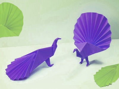 How to make a paper Peacock | Origami peacock | Craft activities for kids - paper peacock