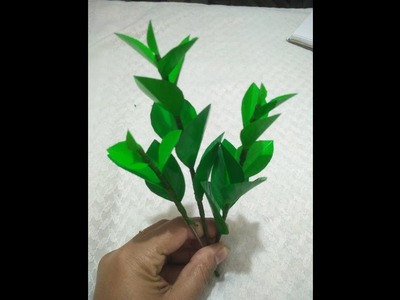 How to make artificial leaves out of plastic bottle. Plastic bottle craft.Artificial leaves.