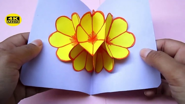How to Make Paper Flowers #6, DIY PAPER, decoration craft interior, crepe paper,origami flowers