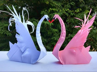 How to Make Paper Swan || Origami Swan || Easy Paper Craft - DIY