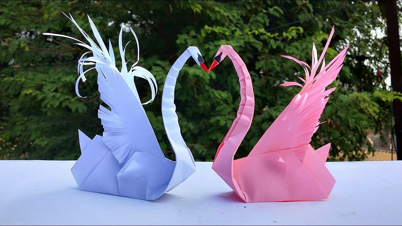 How To Make A Origami Swan With A4 Paper