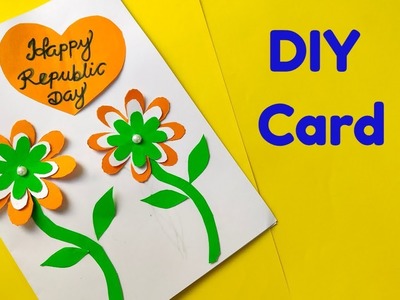 How to make Republic Day Greeting card. Republic Day Craft ideas for kids