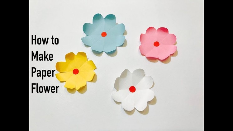 How to make simple paper flower : DIY : Craft