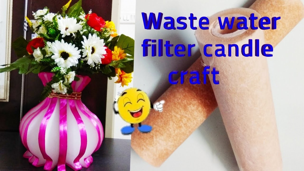 How to reuse filter water candle craft idea at home.craftzone4u.waste