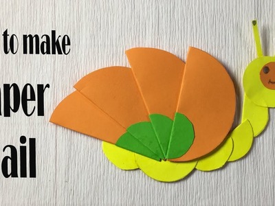 Make paper Snail - Papierschnecke - Craft ideas for Kid |  Mr Simple