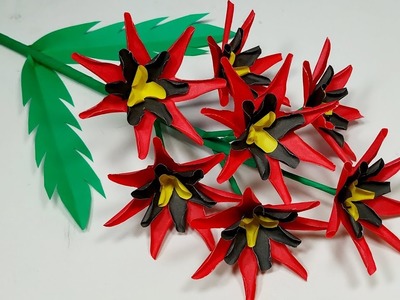 Paper Stick Flower: DIY Paper Stick Flower Easy Idea! Paper Craft Flower | Jarine's Crafty Creation