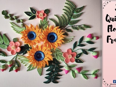 Quilling Art and Design | Quilling Flower Frame | Quilling Craft Gallery