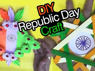 Republic day craft ideas | republic day project work | indian flag wall hanging | republic day