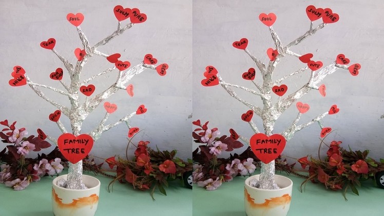 School Project Art and Craft || Family Tree || Best out of waste