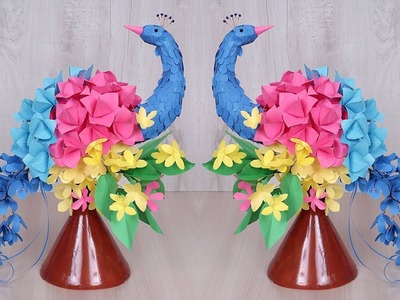 WoW.  What a Beautiful Paper Craft Idea || DIY Peacock Craft Idea || Handmade Craft